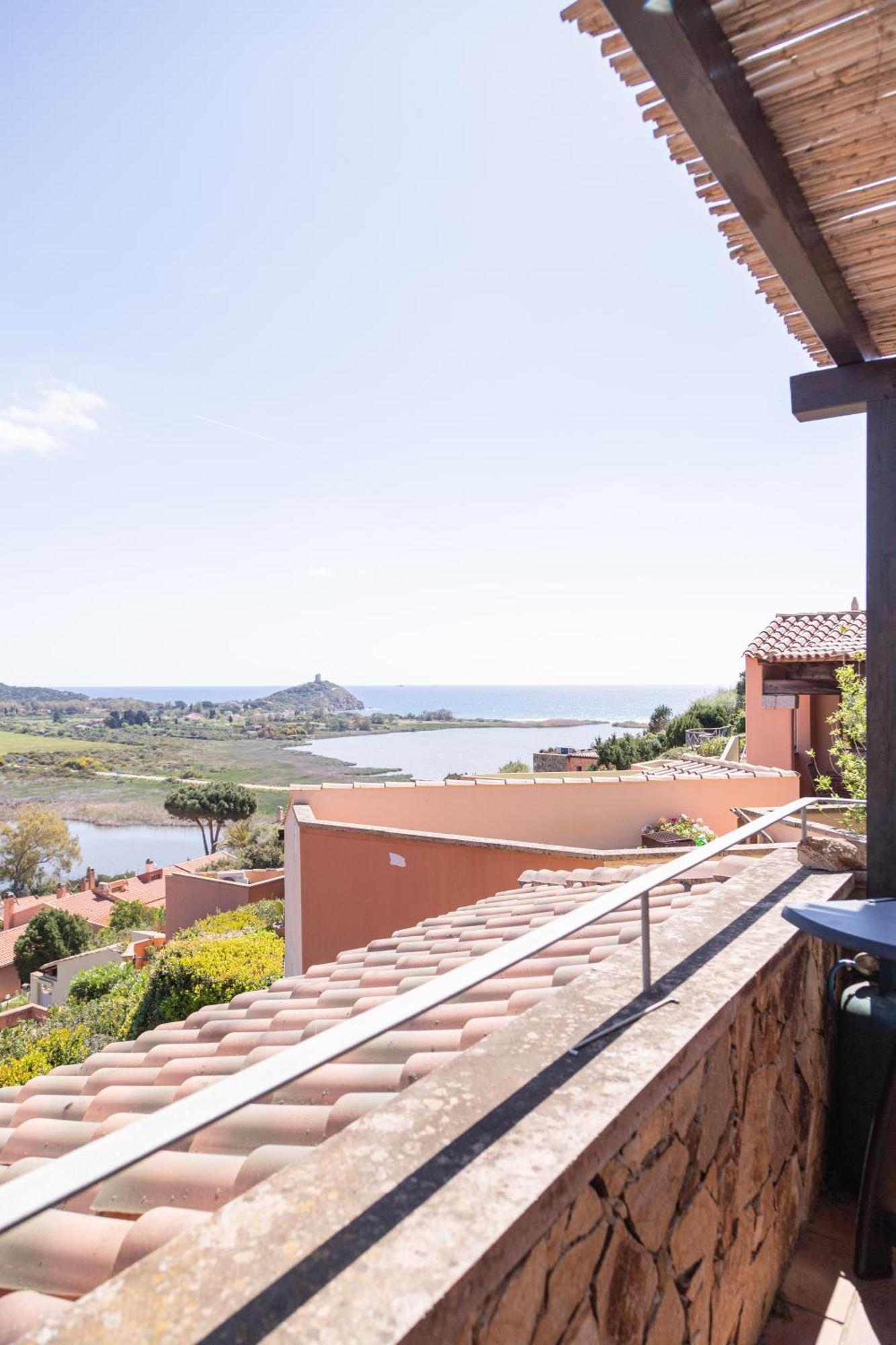 Residenza Del Barone Villa Zoe Chia - Vista Mare Buitenkant foto